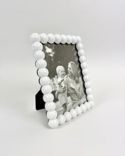 Lacquered Beaded Frame Large