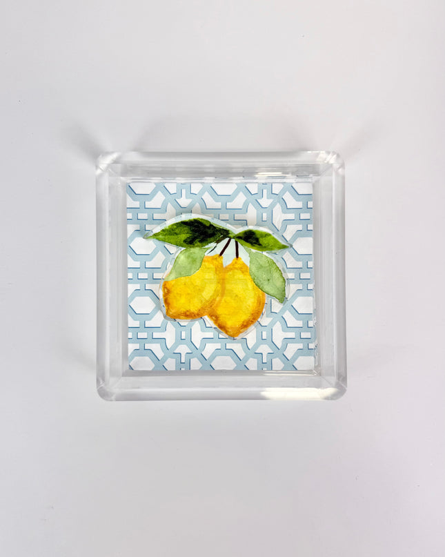 Napkin Holder with Lemon Weight
