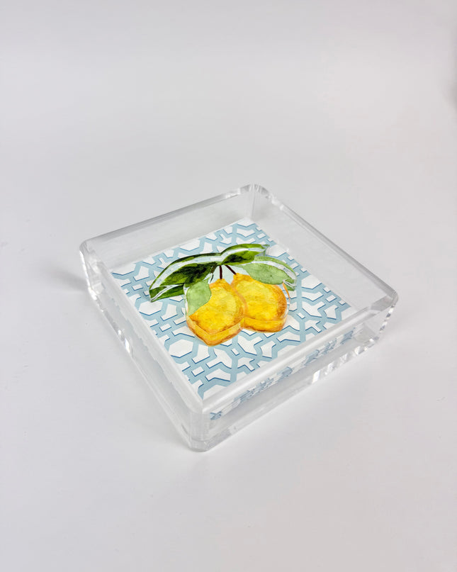 Napkin Holder with Lemon Weight