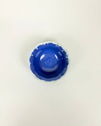 Colorblock Iris Blue Dipping Bowl