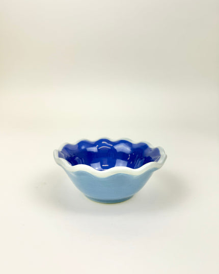Colorblock Iris Blue Dipping Bowl