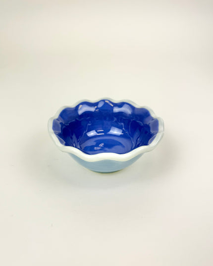 Colorblock Iris Blue Dipping Bowl