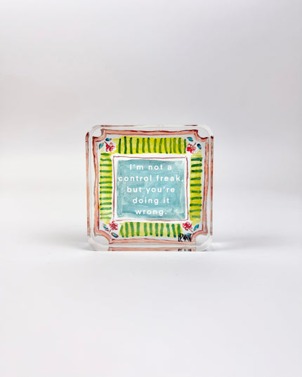 Control Freak Acrylic Block