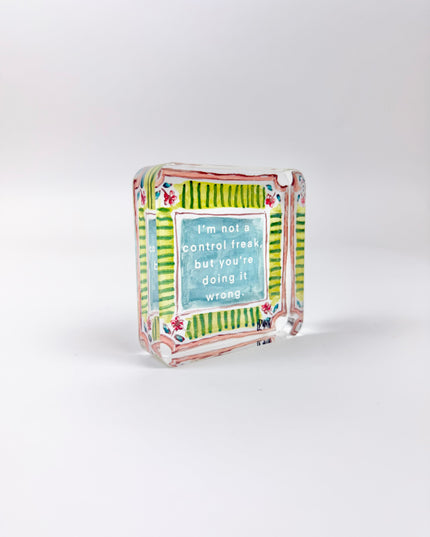 Control Freak Acrylic Block