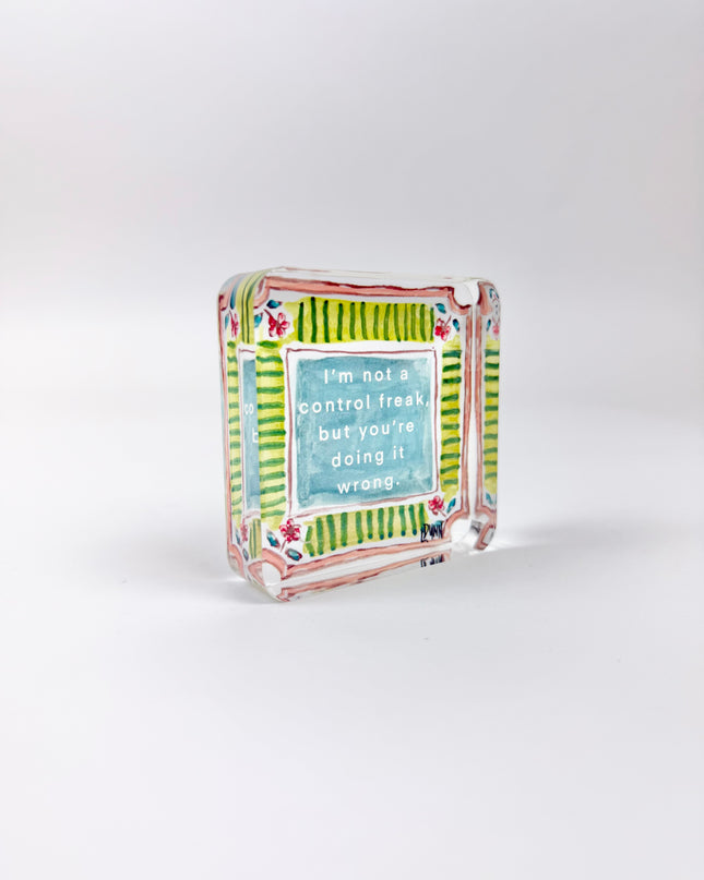 Control Freak Acrylic Block