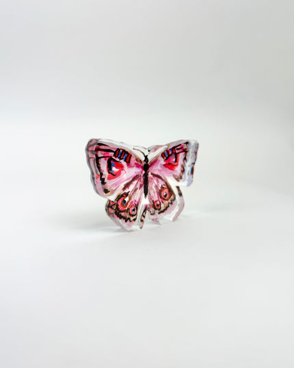 Purple Butterfly Acrylic Bitty Block