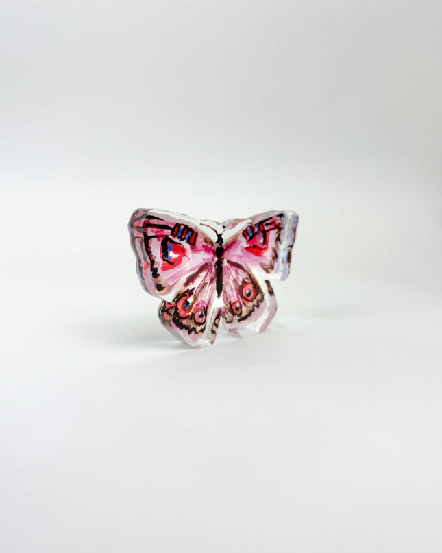 Purple Butterfly Acrylic Bitty Block