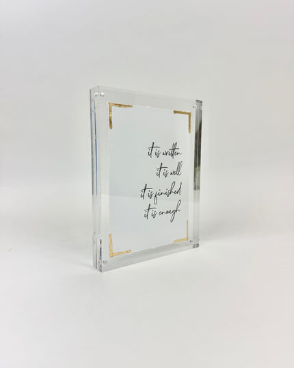 It Is Well Acrylic Frame