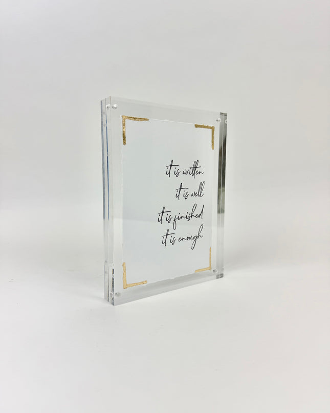It Is Well Acrylic Frame