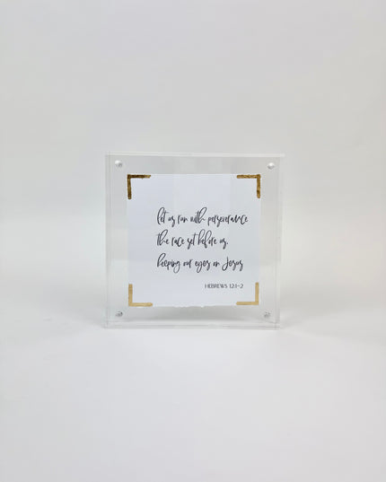 Let us Run Acrylic Frame