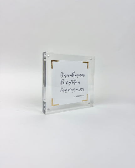 Let us Run Acrylic Frame