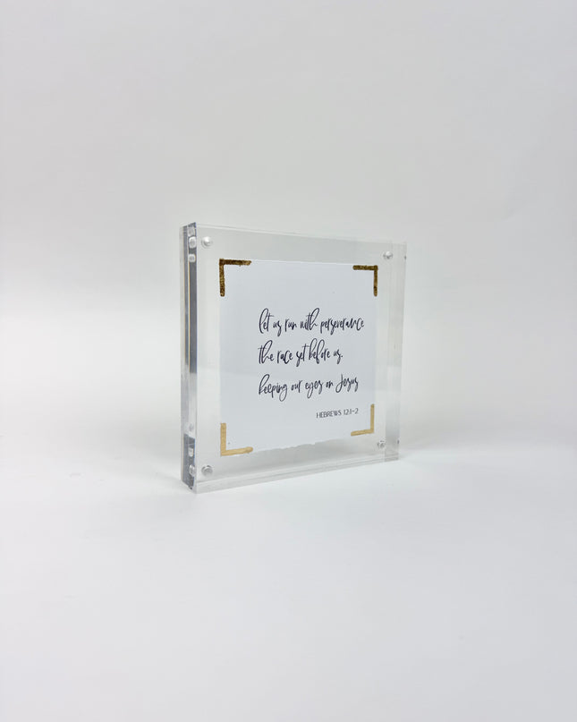 Let us Run Acrylic Frame