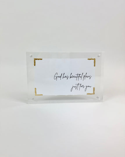 Beautiful Plans Acrylic Frame