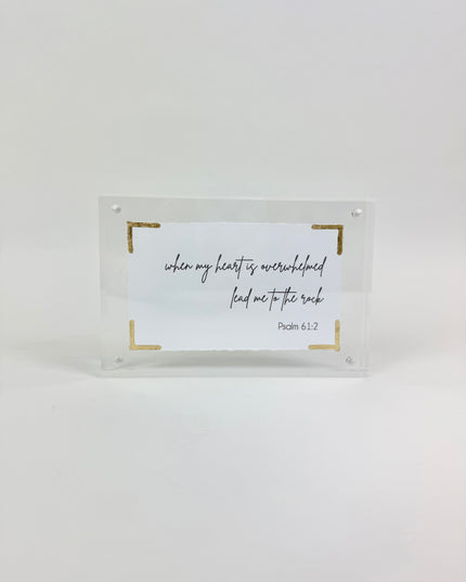 When My Heart Acrylic Frame