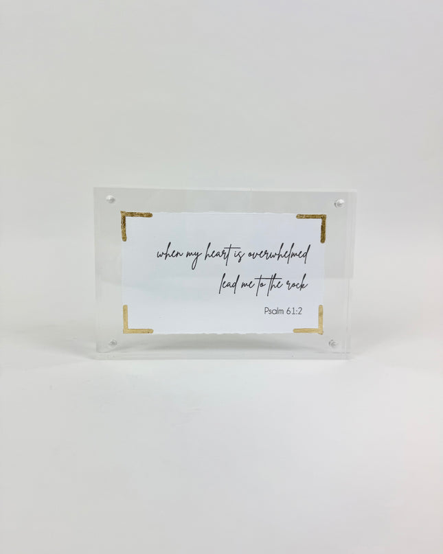 When My Heart Acrylic Frame