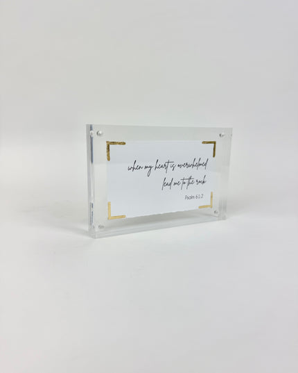 When My Heart Acrylic Frame