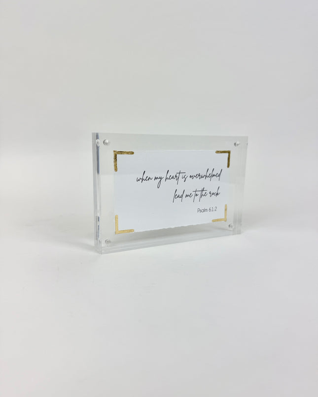 When My Heart Acrylic Frame