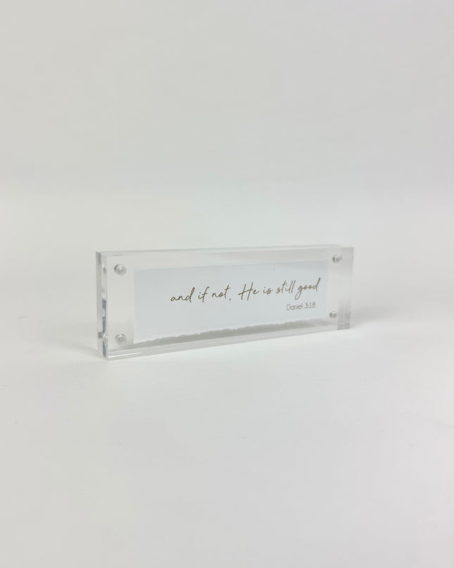 And If Not Acrylic Frame