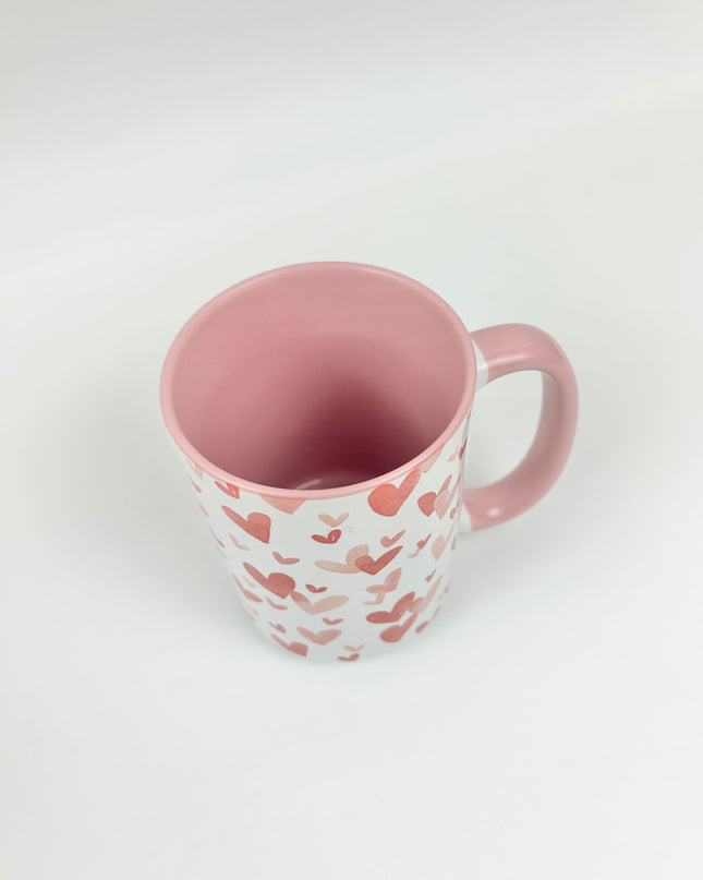 Hearts Watercolor Mug