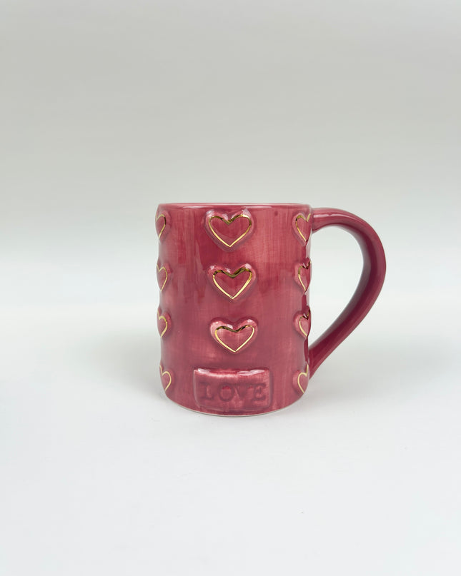 Red & Gold Love Mug
