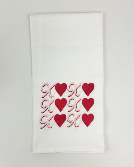 XO Heart Hand Towel Kitchen Towels in at Wrapsody