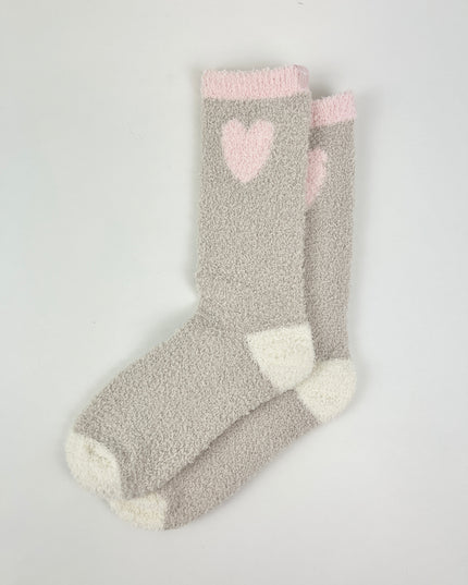 Barefoot Dreams Colorblock Stone Heart Socks Loungewear in at Wrapsody
