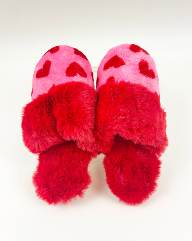 Felicity Red Hearts Slippers