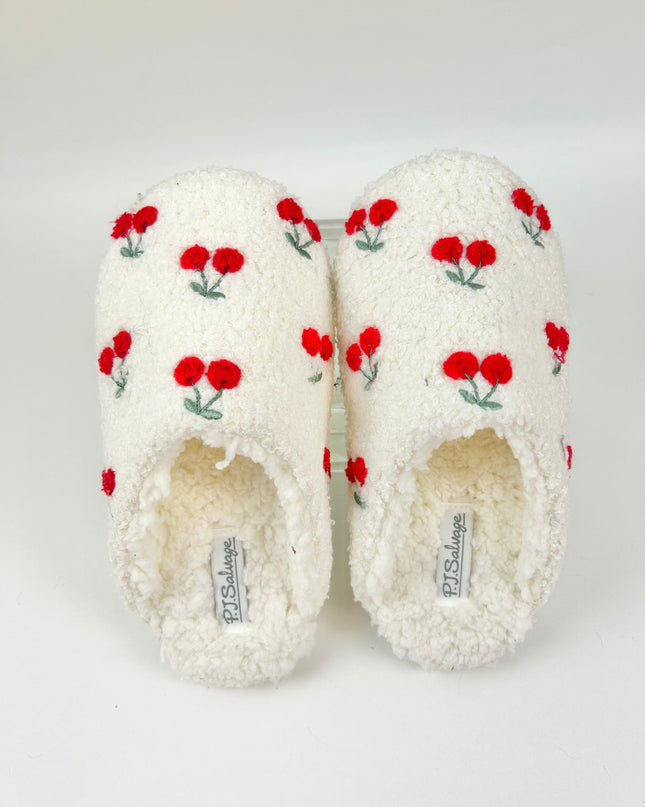 PJ Salvage Cherry Slippers