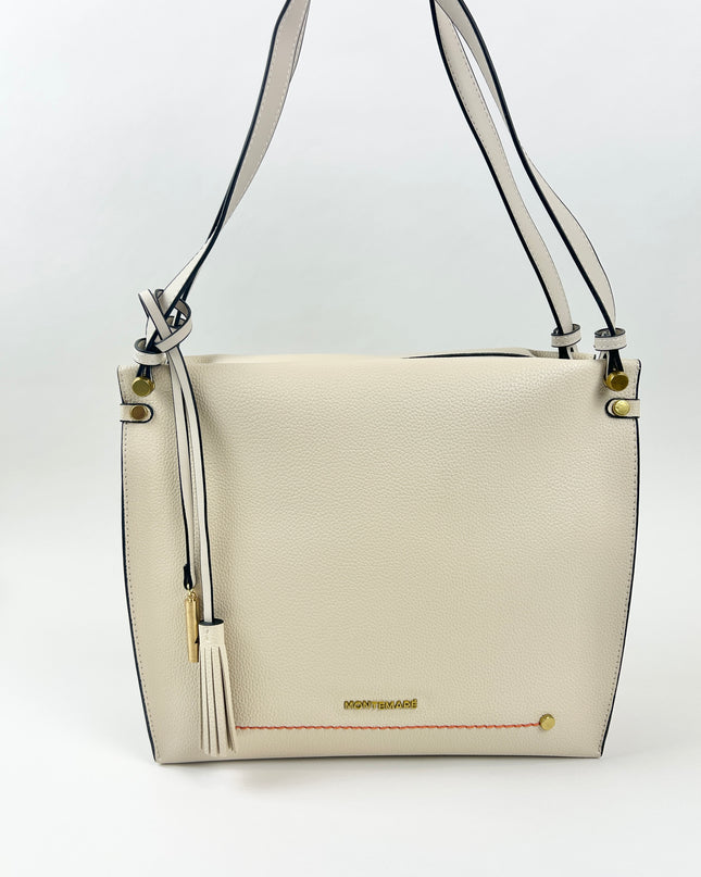 Vienna Shoulder Bag Ivory Totes in at Wrapsody