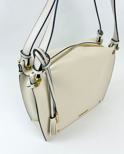Vienna Shoulder Bag Ivory Totes in at Wrapsody