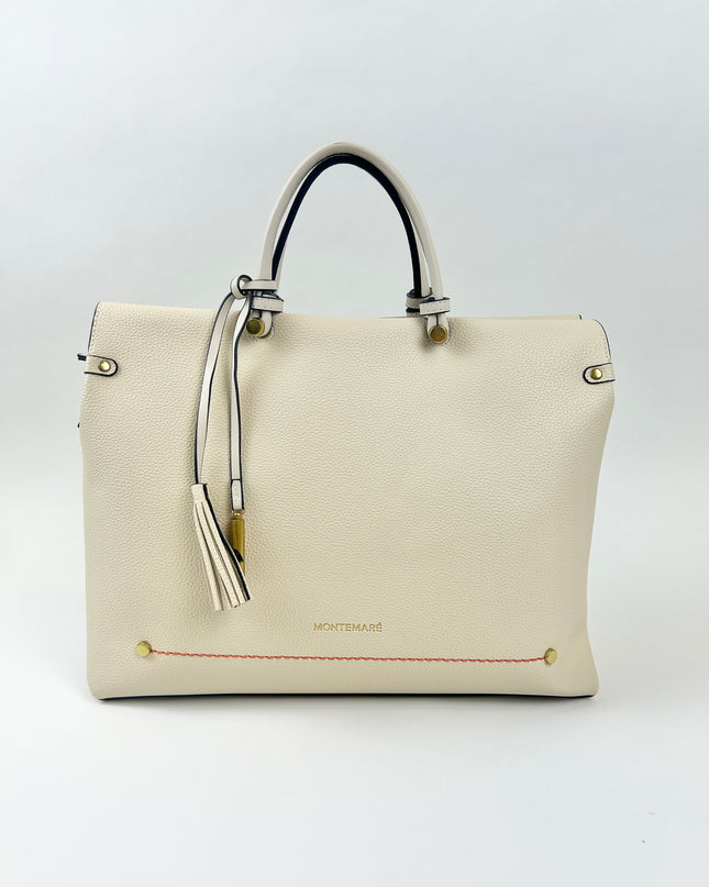 Vienna Small Carry-on Tote Ivory Totes in at Wrapsody