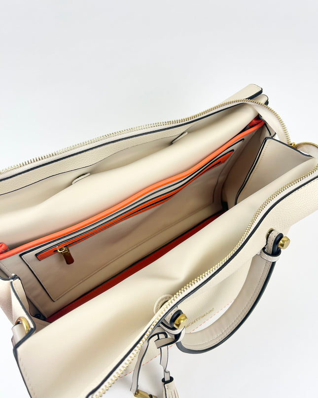 Vienna Small Carry-on Tote Ivory Totes in at Wrapsody