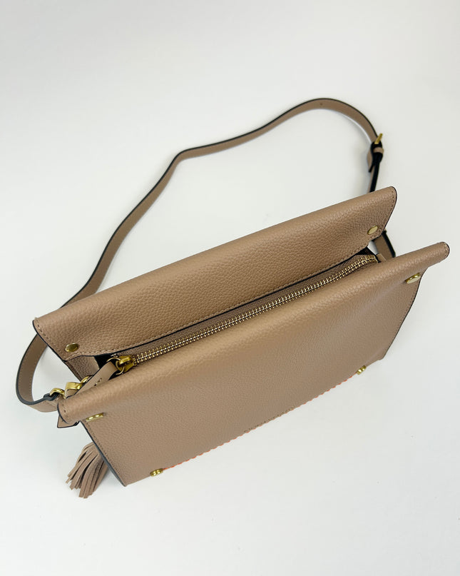 Vienna Crossbody Latte Handbags in at Wrapsody