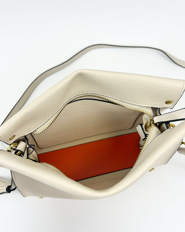 Vienna Crossbody Ivory Handbags in at Wrapsody