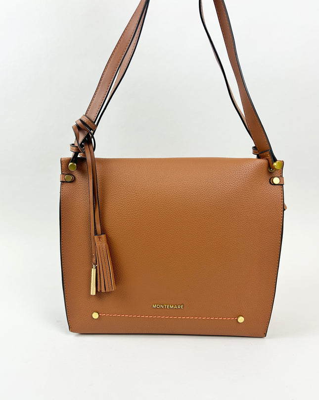 Vienna Shoulder Bag Cognac Totes in at Wrapsody