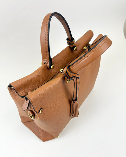 Vienna Small Carry-on Tote Cognac Totes in at Wrapsody