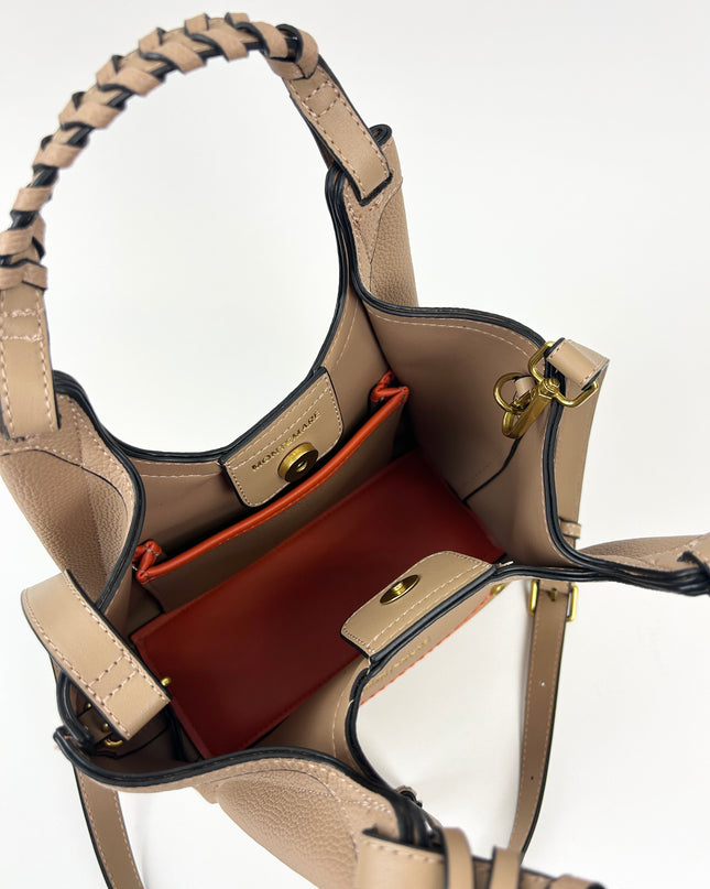 Sedona Crossbody Latte Handbags in at Wrapsody