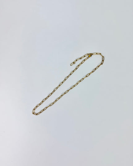 Palmer Paperclip Gold Necklace