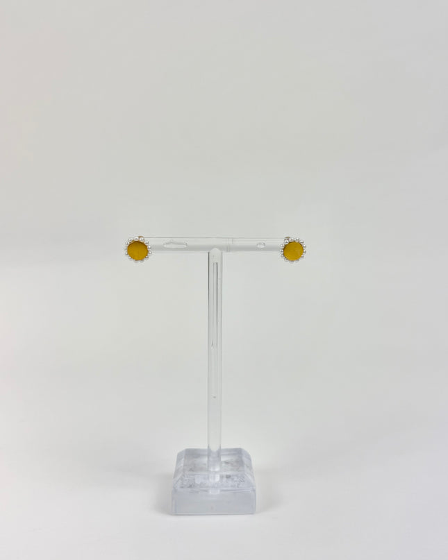 Alice Pearl/Gold Stud Earrings