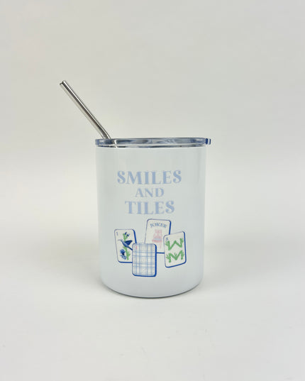 Smiles & Tiles Mahjong Tumbler Drinkware in at Wrapsody