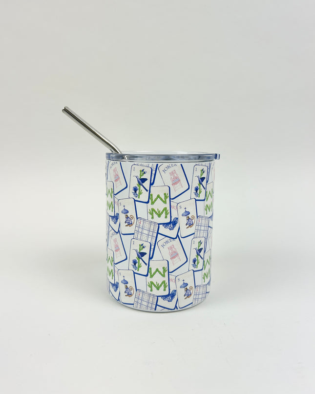 Mahjong Repeat Tumbler Drinkware in at Wrapsody