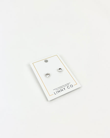 Lux Zuri Clear Stud Earrings
