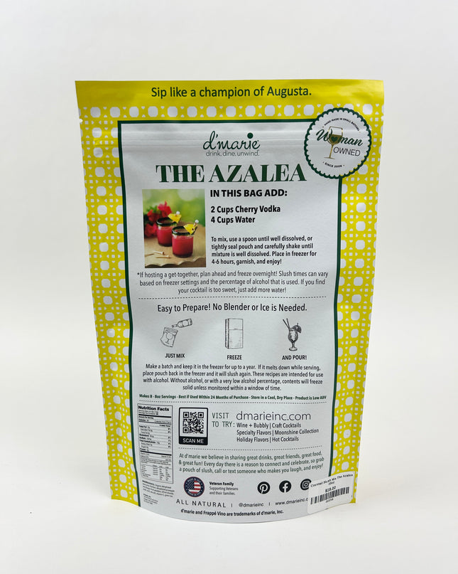 The Azalea Cocktail Slush Mix Food in at Wrapsody