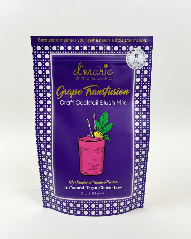 Grape Transfusion Cocktail Slush Mix Food in at Wrapsody