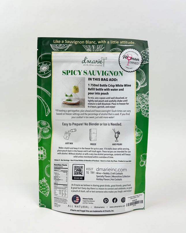 Spicy Sauvignon Cocktail Slush Mix Food in at Wrapsody