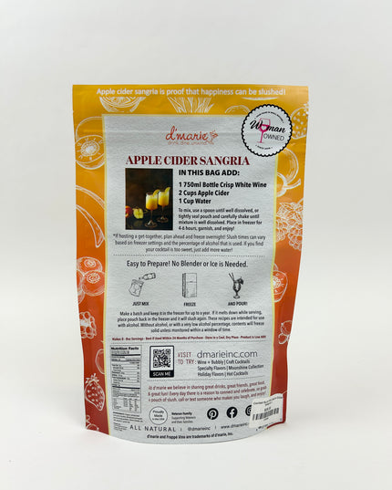 Apple Cider Sangria Cocktail Slush Mix Food in at Wrapsody