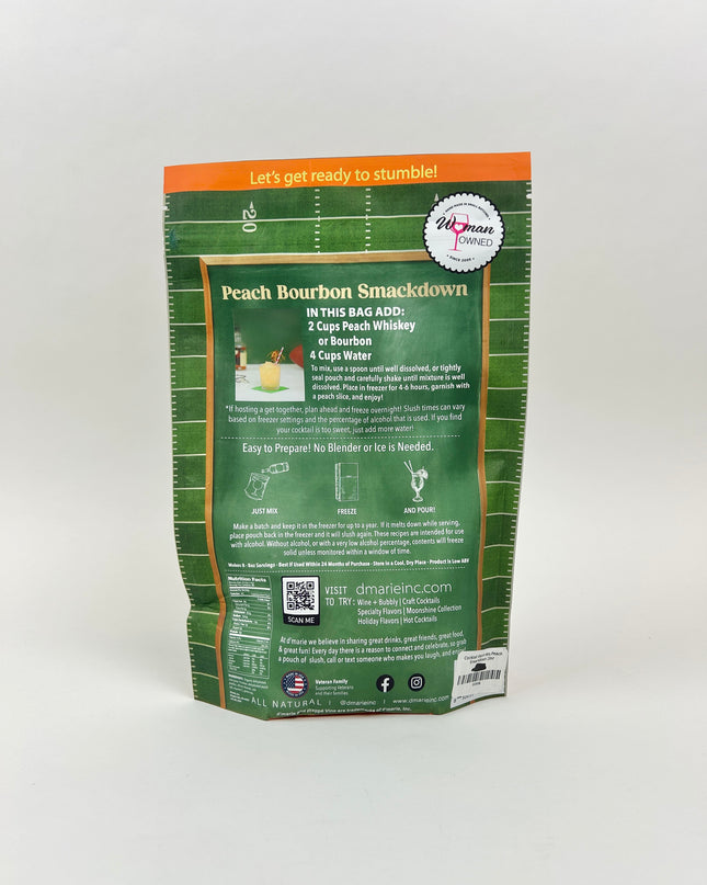 Peach Smackdown Cocktail Slush Mix Food in at Wrapsody