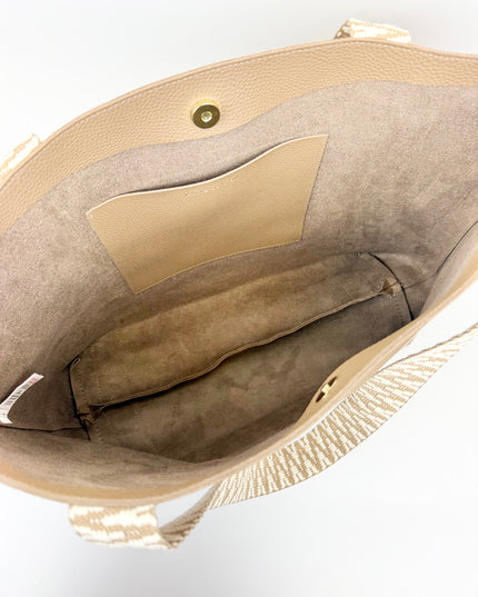 Hallie Tote Bag  Taupe