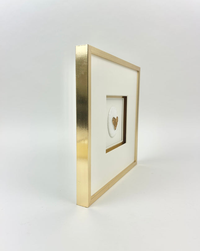 Framed Intaglio Heart Wall Art