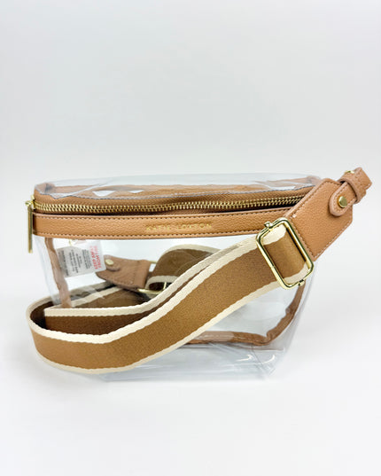 Stadium Belt Bag Tan Handbags in at Wrapsody